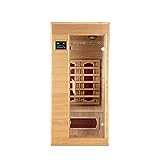 Home Deluxe – Infrarotkabine REDSUN Variantenauswahl – Holz: Hemlocktanne I Infrarotsauna, Sauna, Wärmekabine, Infrarot (Redsun S - 90 x 90 190 cm)