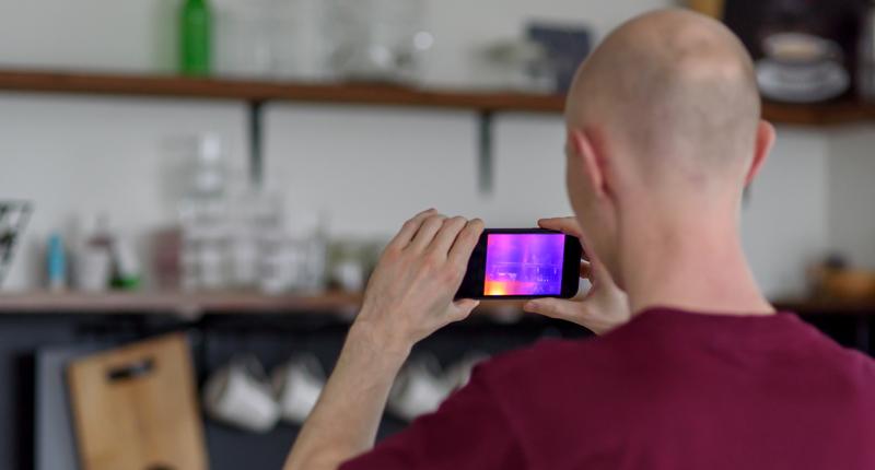 Infrarot sichtbar machen